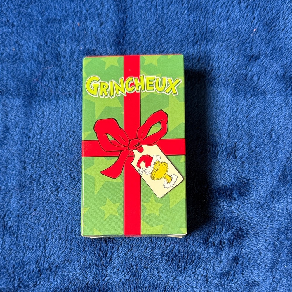 McDonald's grinch Green and Red card game Box